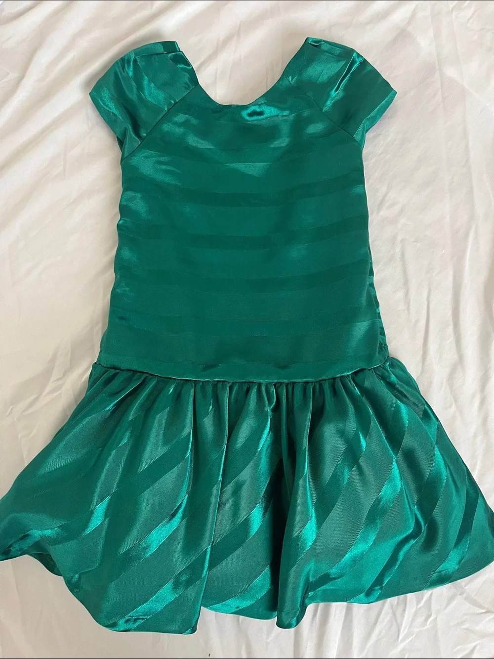 Gymboree Shiny Emerald Green Girls' Party Dress size 5